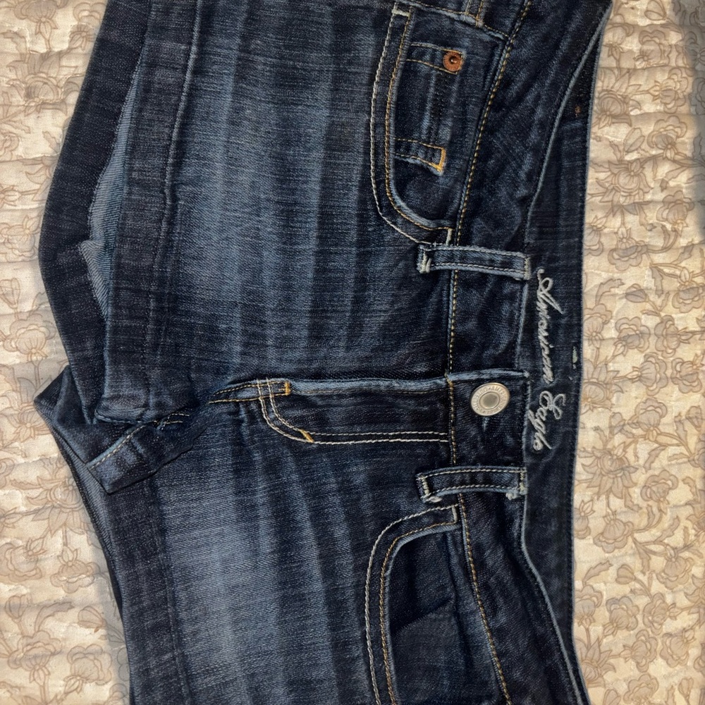 American Eagle Outfitters Women's Dark Wash Jean Shorts